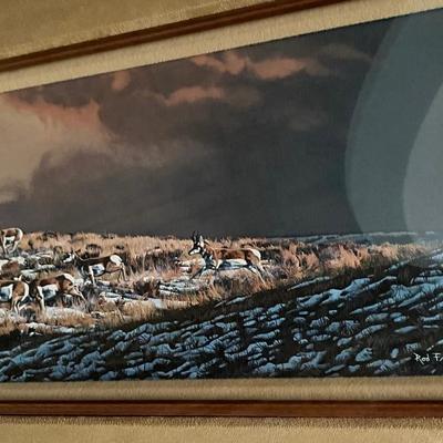 Limited Edition Framed Rod Frederick Art “Fast Break”