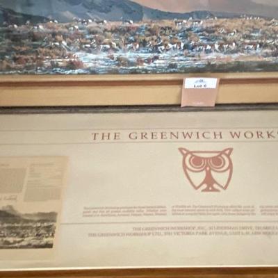 Limited Edition Framed Rod Frederick Art “Fast Break”