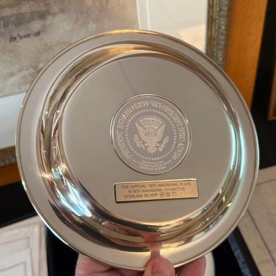 Sale Photo Thumbnail #31: Presidential Inaugural Plate 1975 - 362 grams total 