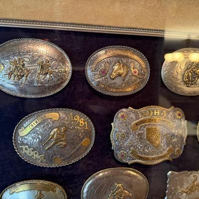 Sale Photo Thumbnail #43: Appear to all be Sterling. 15 Total. Some gold applied. 23” w by 27 1/2” t