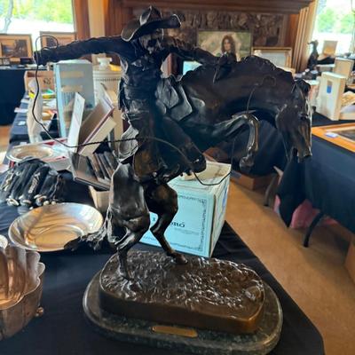 Sale Photo Thumbnail #184: 24” tall Heavy Bronze Statue