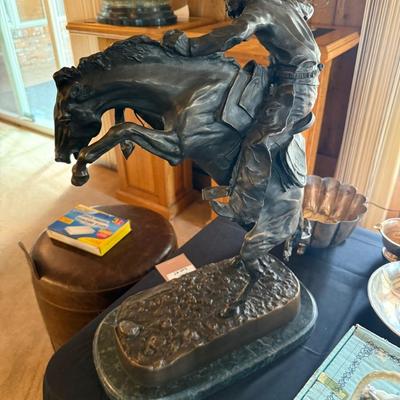 Sale Photo Thumbnail #187: 24” tall Heavy Bronze Statue