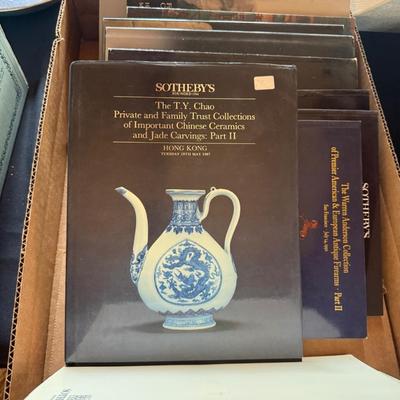 Sale Photo Thumbnail #197: Sothebys and Christies. Both soft cover and some very nice hard cover books.