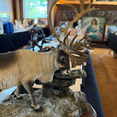 Sale Photo Thumbnail #324: 18” long x 15” tall on walnut base