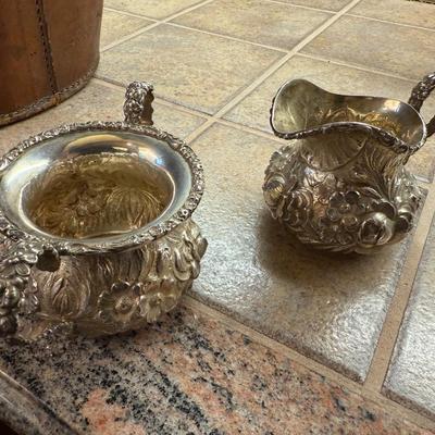 Sale Photo Thumbnail #667: Bowl, Cup, Sugar and Creamer Set - 562 grams total