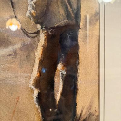 Sale Photo Thumbnail #698: 32 1/2” wide x 40 1/2” tall. Original Water Color