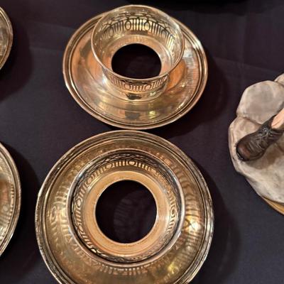 Sale Photo Thumbnail #769: Set of 4 cup holders, 2 trays - 968 grams total