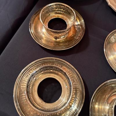 Sale Photo Thumbnail #768: Set of 4 cup holders, 2 trays - 968 grams total