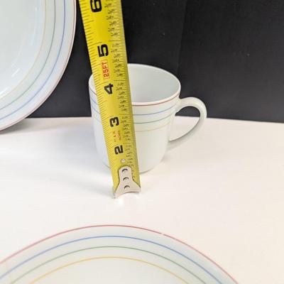 Sale Photo Thumbnail #1155: 5 soup bowls, 1 plate, 2 bowls and 6 cups