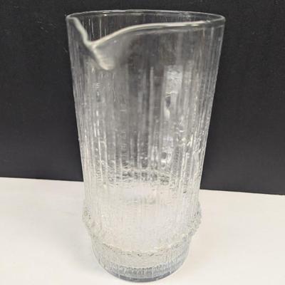 Sale Photo Thumbnail #1167: Iittala Niva Tapio Wirkkala Crystal Glass Pitcher