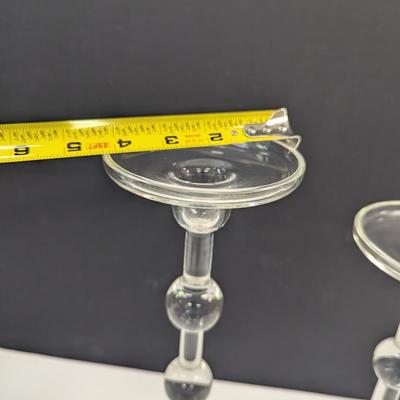 Sale Photo Thumbnail #1197: Set Of Crystal Glass Rosenthal Studio Line Candle Holders