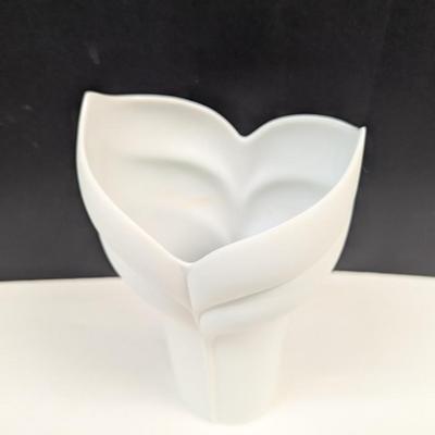 Sale Photo Thumbnail #1207: Rosenthal Studio Line Calla Lily Vase Bisque Porcelain Uta Feyl