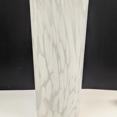Sale Photo Thumbnail #1245: Tall Frosted Glass Vase