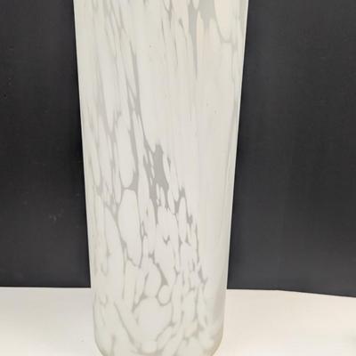 Sale Photo Thumbnail #1243: Tall Frosted Glass Vase