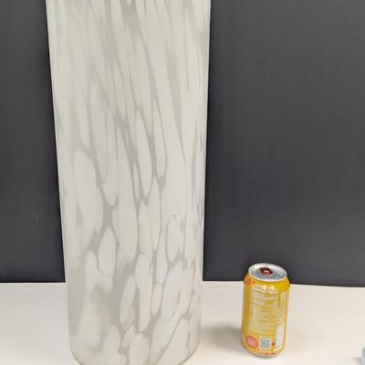 Sale Photo Thumbnail #1249: Tall Frosted Glass Vase