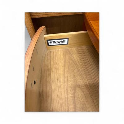 Sale Photo Thumbnail #633: Broyhill Hardwood Side Table/Nightstand with Single Drawer and Lower Shelf
22" H X 23" W X 24.5" D