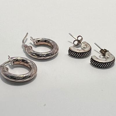 Sterling Small Hoop Earrings & More For Pierced Ears (ST-RG)