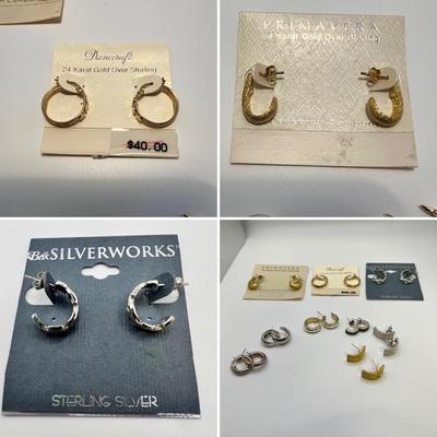 Sterling Small Hoop Earrings & More For Pierced Ears (ST-RG)