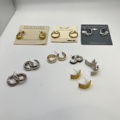 Sterling Small Hoop Earrings & More For Pierced Ears (ST-RG)