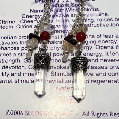 Sterling Phoenix Necklace Plus More Sterling & 7 Chakra Pendulum, Bracelet & Earrings (ST-RG)