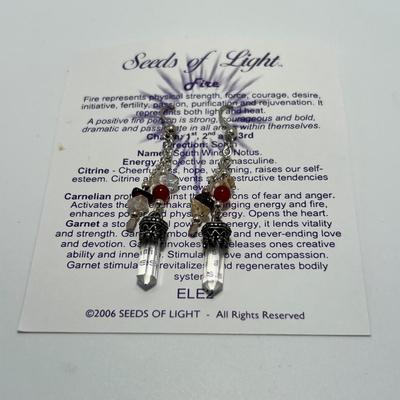 Sterling Phoenix Necklace Plus More Sterling & 7 Chakra Pendulum, Bracelet & Earrings (ST-RG)