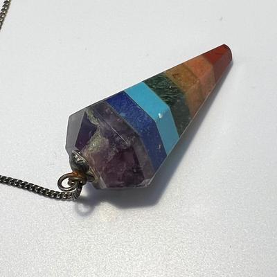 Sterling Phoenix Necklace Plus More Sterling & 7 Chakra Pendulum, Bracelet & Earrings (ST-RG)