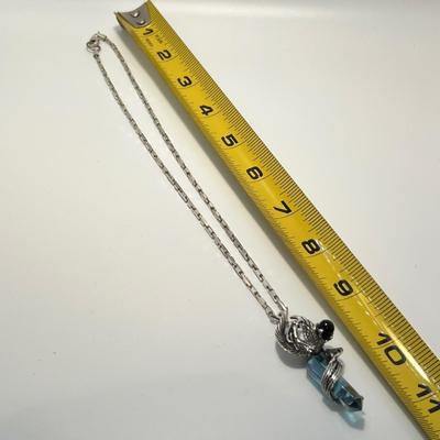 Sterling Phoenix Necklace Plus More Sterling & 7 Chakra Pendulum, Bracelet & Earrings (ST-RG)