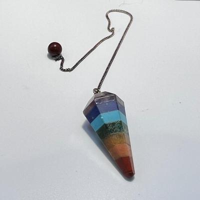 Sterling Phoenix Necklace Plus More Sterling & 7 Chakra Pendulum, Bracelet & Earrings (ST-RG)