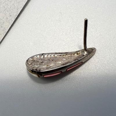 Bill & Lou Zuni Coral Cluster Plus Sterling Earrings & Malachite Pendant (ST-RG)