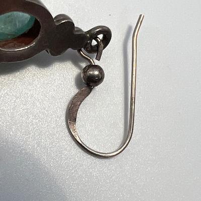 Bill & Lou Zuni Coral Cluster Plus Sterling Earrings & Malachite Pendant (ST-RG)