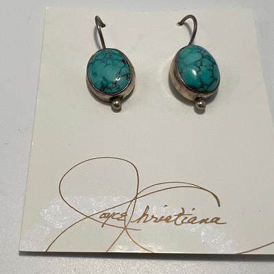 Bill & Lou Zuni Coral Cluster Plus Sterling Earrings & Malachite Pendant (ST-RG)