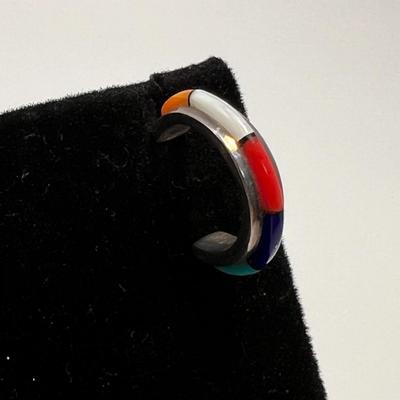 Bill & Lou Zuni Coral Cluster Plus Sterling Earrings & Malachite Pendant (ST-RG)