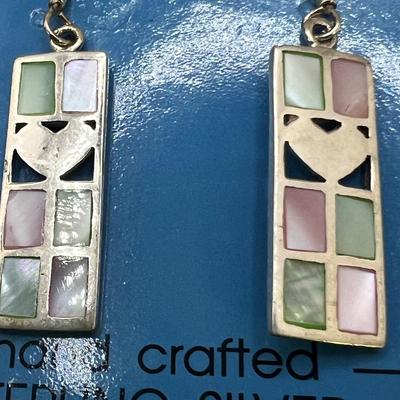 Hand Crafted Sterling & Mother of Pearl Earrings Plus Opal Bracelets (ST-RG)