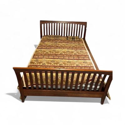 Sale Photo Thumbnail #691: Queen Size Sleigh Bed with Power Head Lift Frame.  Buyer can have the mattress.