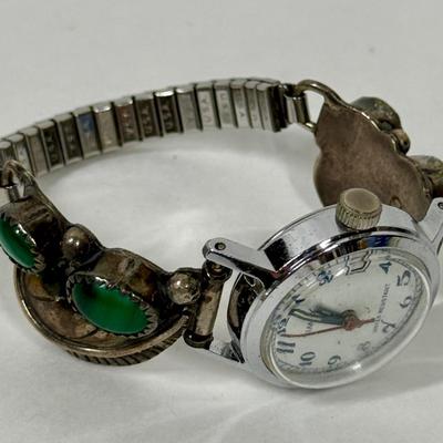 Sale Photo Thumbnail #142: Watch seems damaged, cannot wind it or set the hands.  Two large portions are made from Coin Silver (CS = 90%),  Total watch weight is 32.6g.
