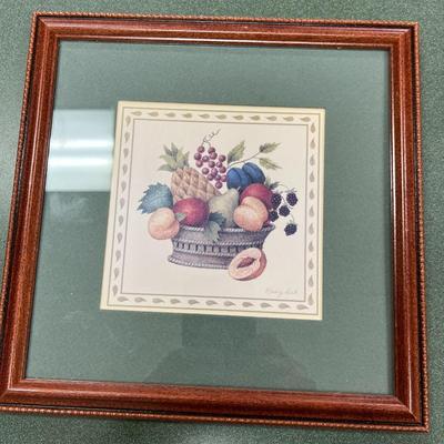 Sale Photo Thumbnail #692: Set of Three Folk Art Fruit Prints