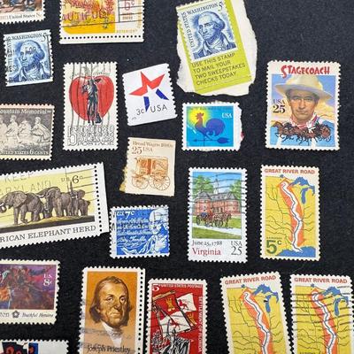 Sale Photo Thumbnail #337: Many different types and denominations. Many are used and have cancellation marks.  See photos for what’s included.