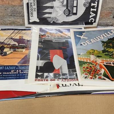 Sale Photo Thumbnail #371: Large lot of French/Italian posters. From a former French teachers estate.