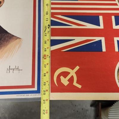 Sale Photo Thumbnail #378: Lot of historical papers and posters