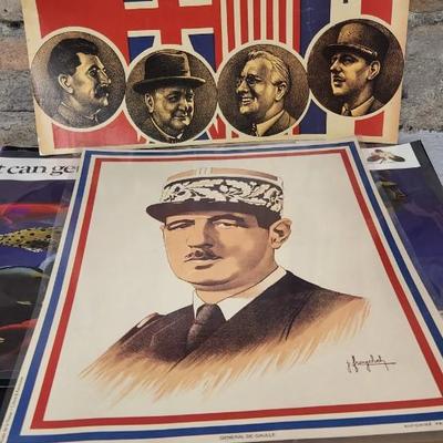 Sale Photo Thumbnail #376: Lot of historical papers and posters