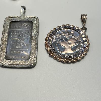 Stunning Stone & Sterling Pendants (ST-RG)