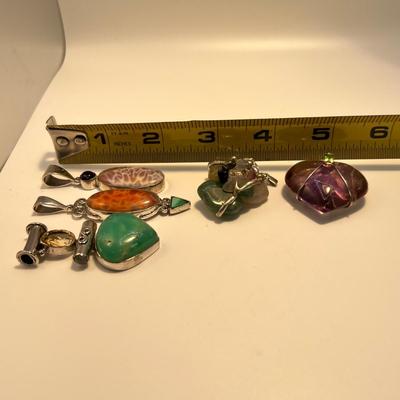 Stunning Stone & Sterling Pendants (ST-RG)