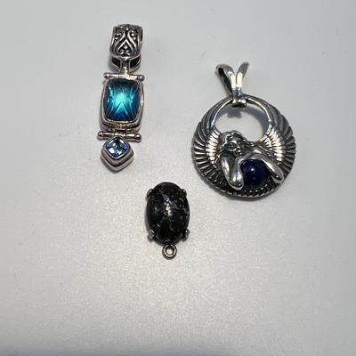Stunning Stone & Sterling Pendants (ST-RG)