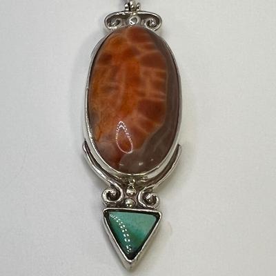 Stunning Stone & Sterling Pendants (ST-RG)