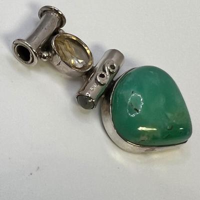 Stunning Stone & Sterling Pendants (ST-RG)