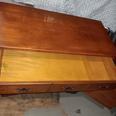 DROP LEAF SIDEBOARD/BUFFET WITH 1 LARGE DRAWER AND CABINET