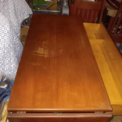 DROP LEAF SIDEBOARD/BUFFET WITH 1 LARGE DRAWER AND CABINET