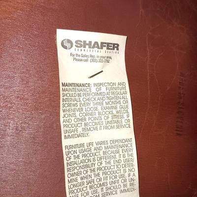 4 SOLID WOOD BAR STOOLS BY SHAFER COMMERCIAL SEATING