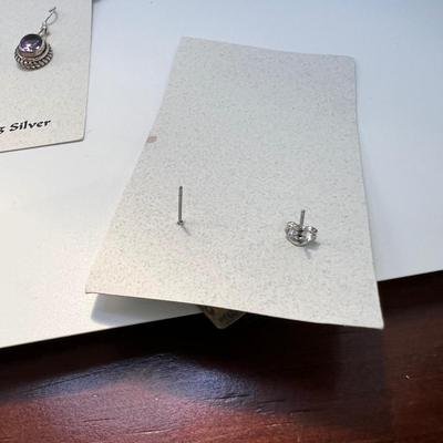 Twelve Pairs of Sterling Earrings By Natures Candles (ST-RG)