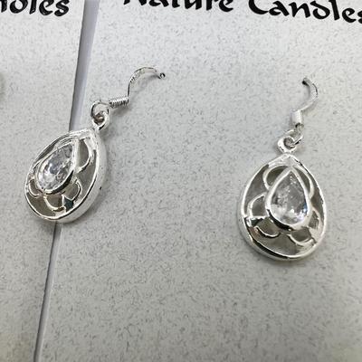 Twelve Pairs of Sterling Earrings By Natures Candles (ST-RG)